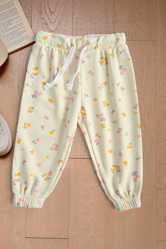 Lefties Kid's Floral Printed Terry Minor Fault Jogger Pants