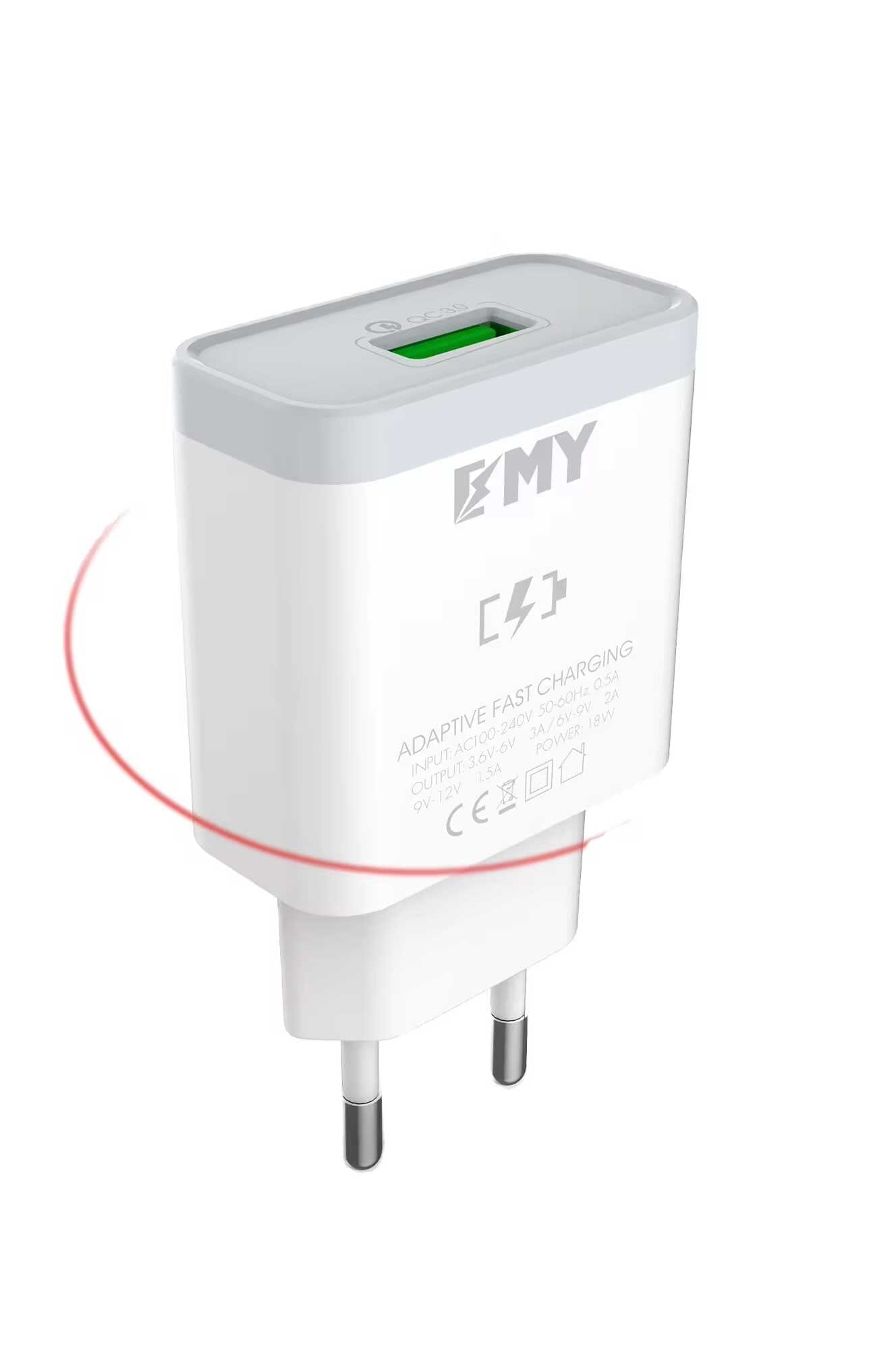 EMY Fast Charging Adapter - 2AMP Mobile Accessories CPUS 