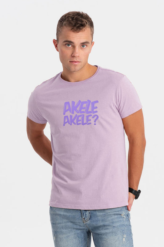 Yurek Men's Akele Akele Printed Crew Neck Minor Fault Tee Shirt