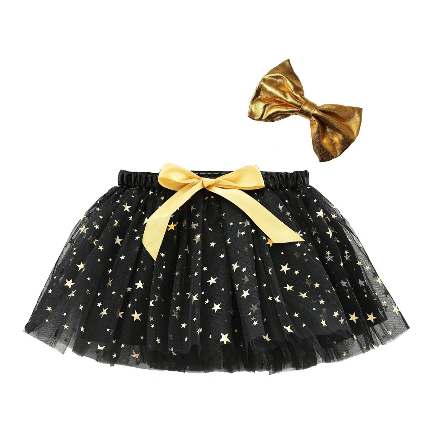 Girl's Elasticated Waist Fancy Net Skirt With Bow