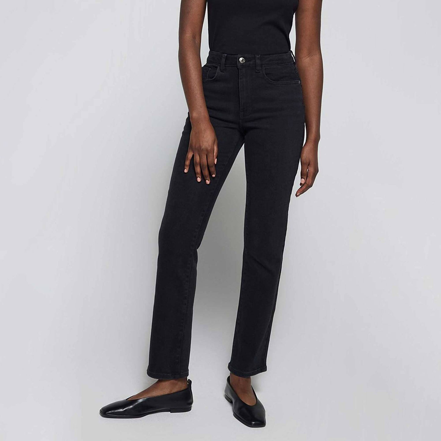 Skye Women's Straight Fit Classic Denim Jeans Women's Denim HAS Apparel Black 24 28