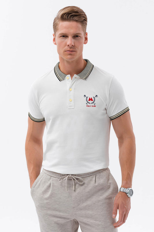 Max 21 Men's Polo Club Embroidered Short Sleeve Polo Shirt Men's Polo Shirt SZK 