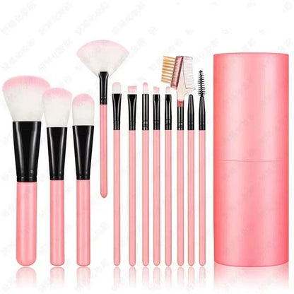Makeup Brush Set in Tube - 12 Pcs