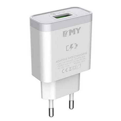 EMY Fast Charging Adapter - 2AMP Mobile Accessories CPUS White 