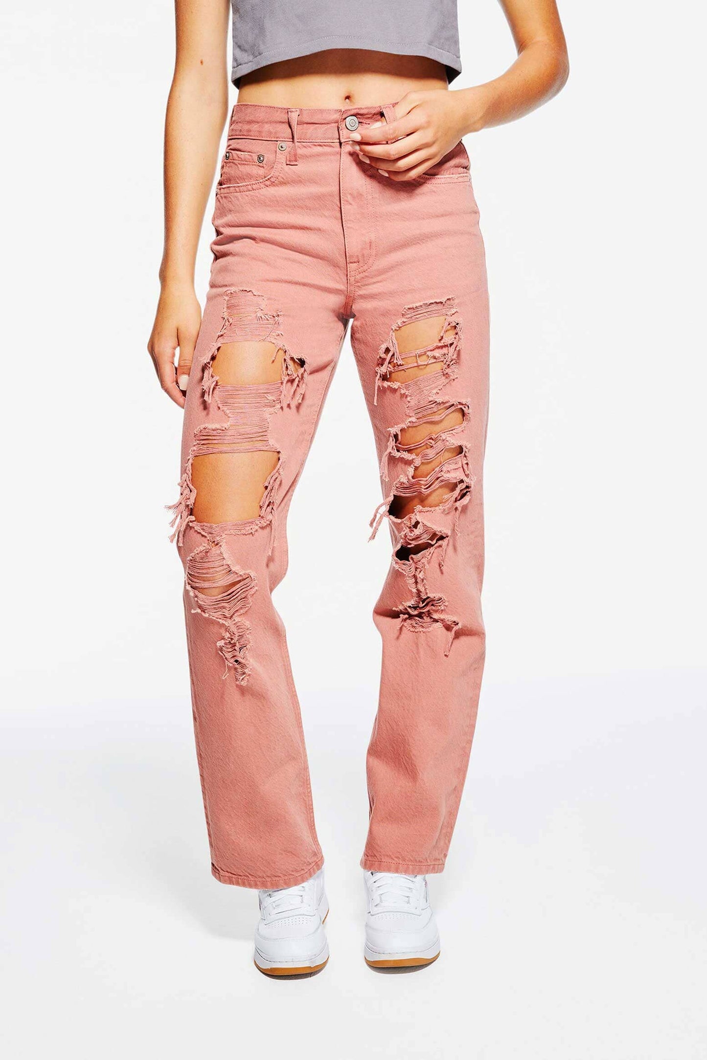 Aeropostale Women's Distressed Style Baggy Denim Women's Denim SNR