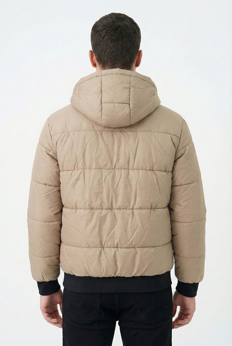 Men's Detachable Hood Puffer Jacket