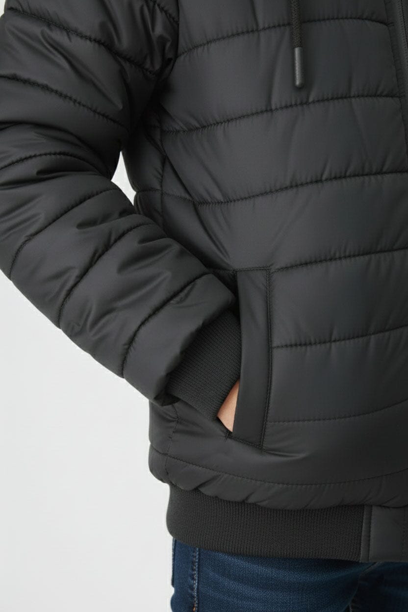 Boy's Fur Hooded Puffer Jacket