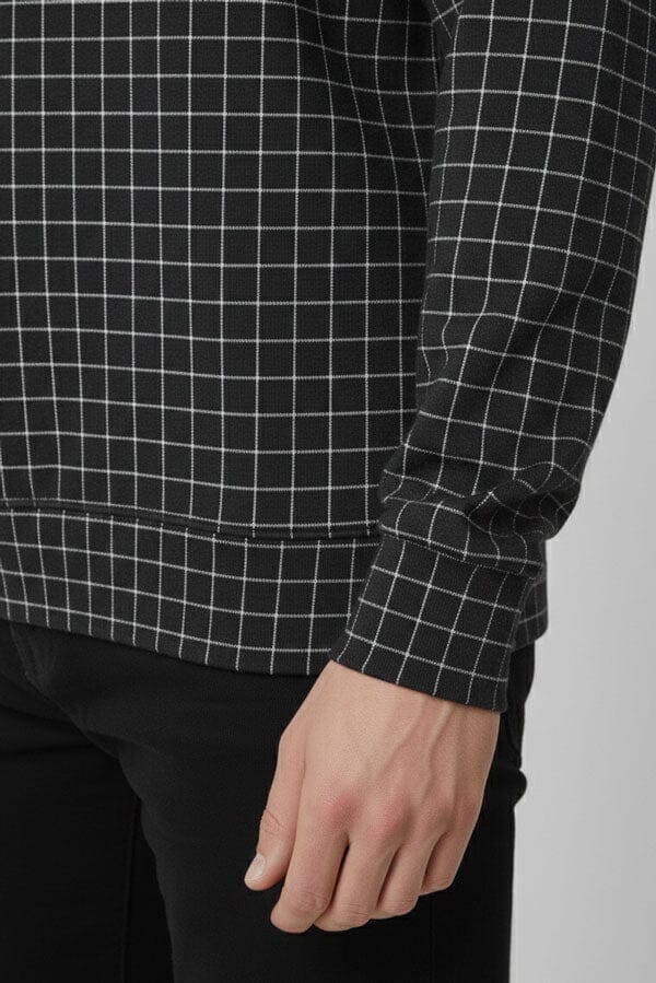 Eternity Premium Men's Grid-Check Sweat Shirt