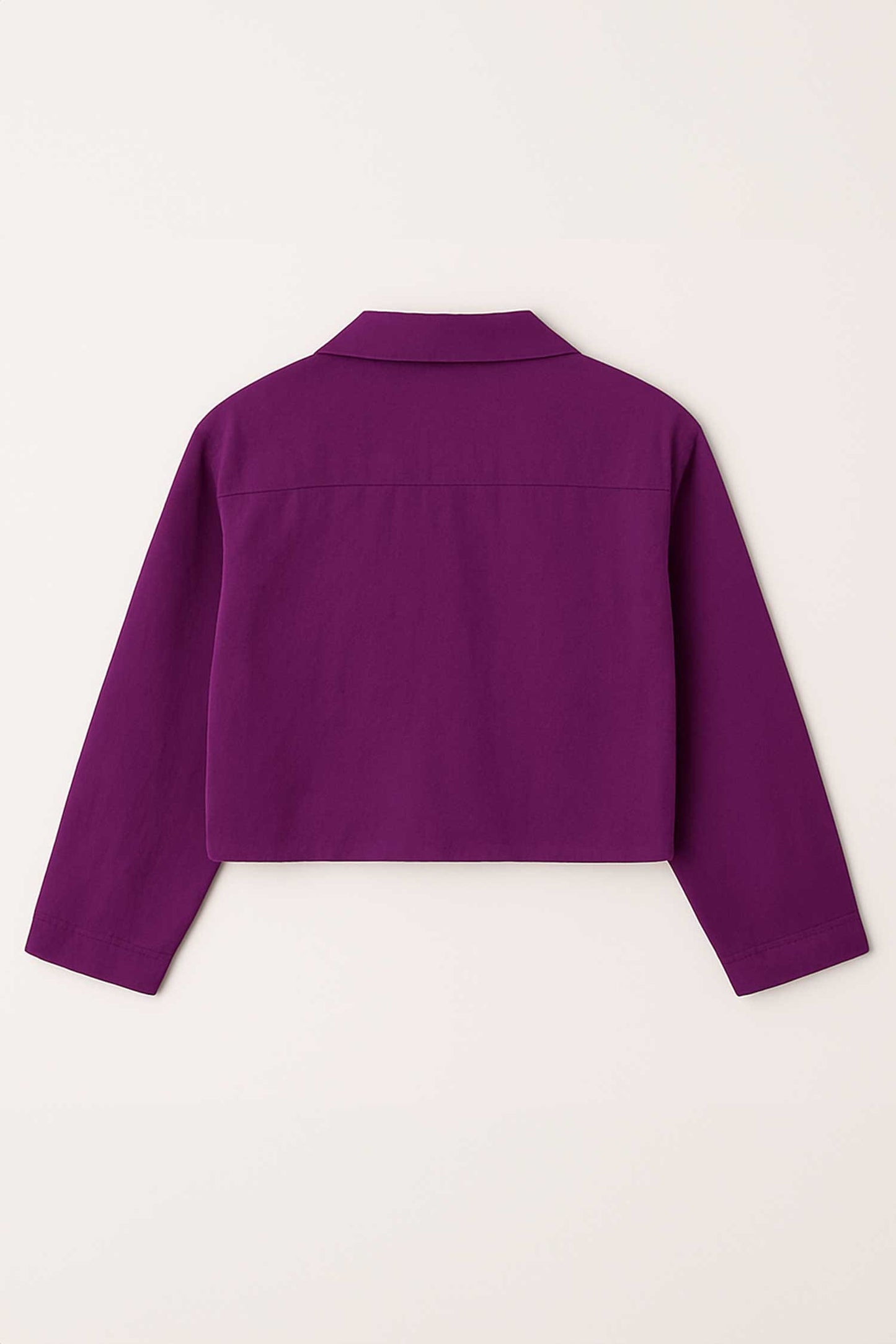 East West Women's Notched Collar Cropped Shirt