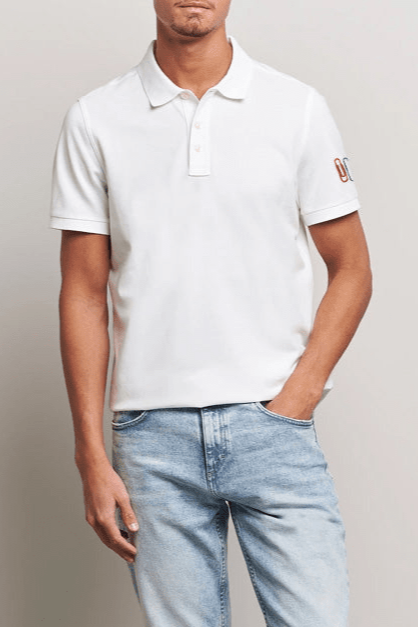 Polo Republica Men's Paper Clips Embroidered Minor Fault Polo Shirt