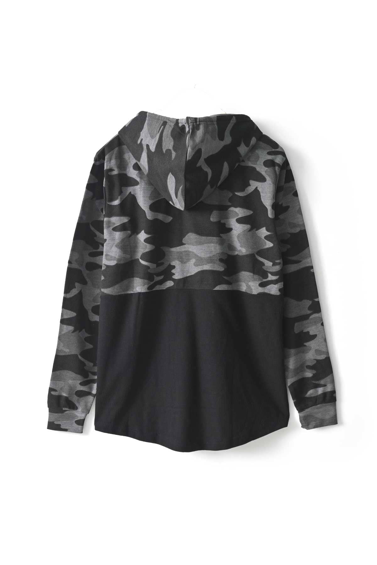 CS Men's Camo Waffle Knit Pullover Hoodie