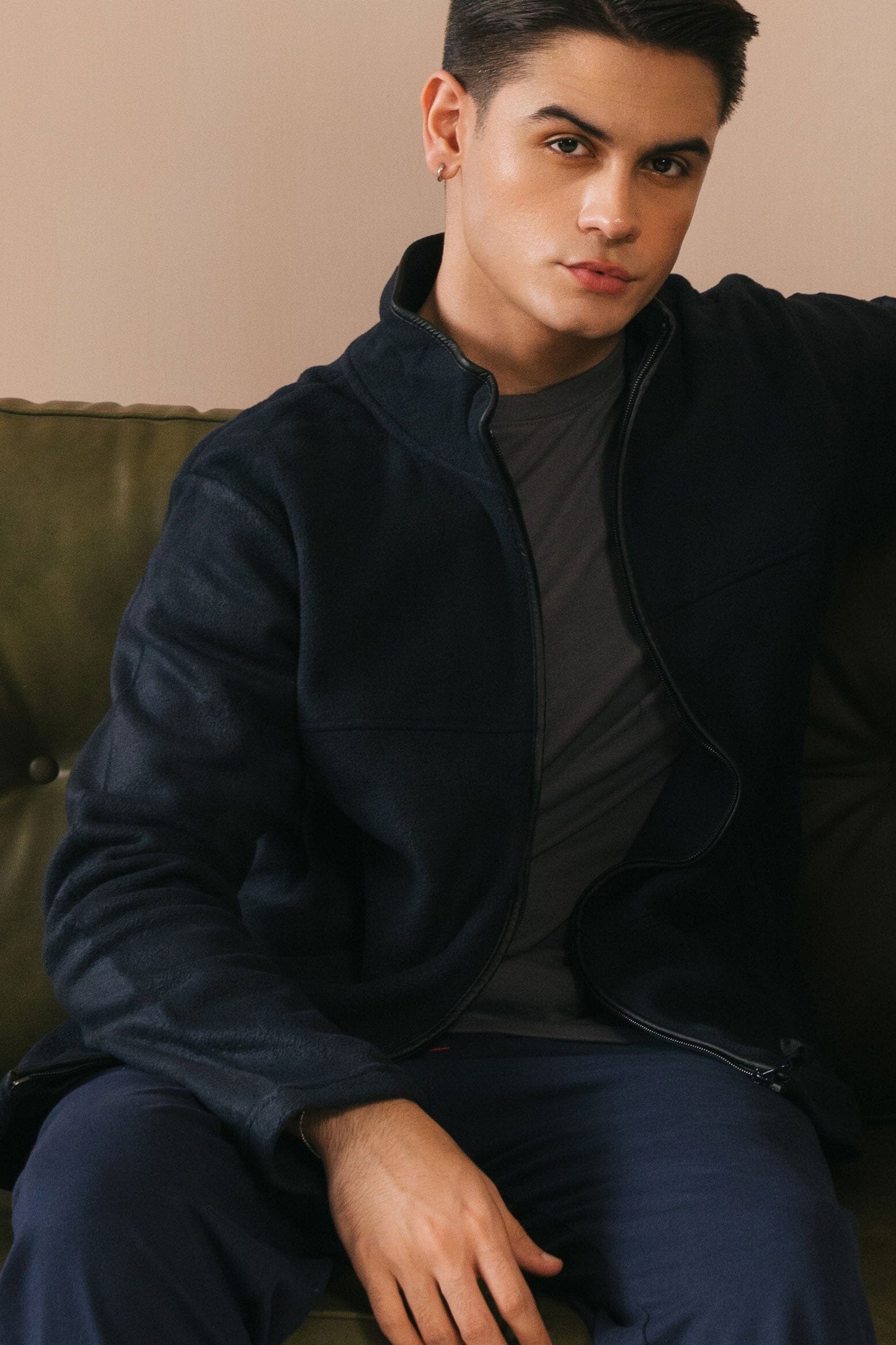 Premium Equestrian Men's Full Sleeves Polar Fleece Jacket Men's Jacket HAS Apparel