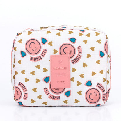 Second Generation Floral Printed Cloth Portable Travel Toiletry Bag