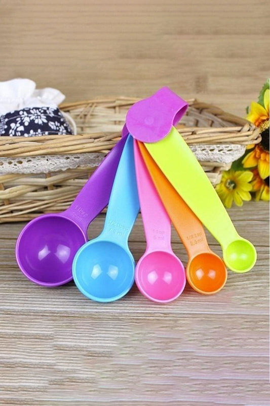 Inperial & Metric Measuring Spoon Set - Pack Of 5 Kitchen Accessories SRL 