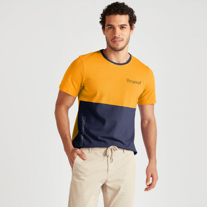 Polo Republica Beyond Circumstances Men's T-Shirt - CEO Collection Yellow & Navy