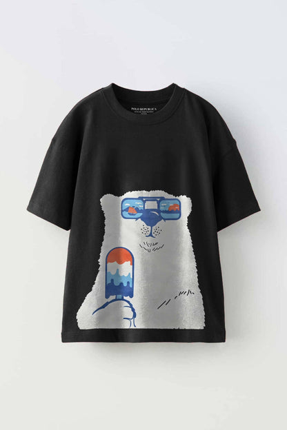 Polo Republica Boy's Cool Polar Bear Printed Tee Shirt Boy's Tee Shirt Polo Republica 