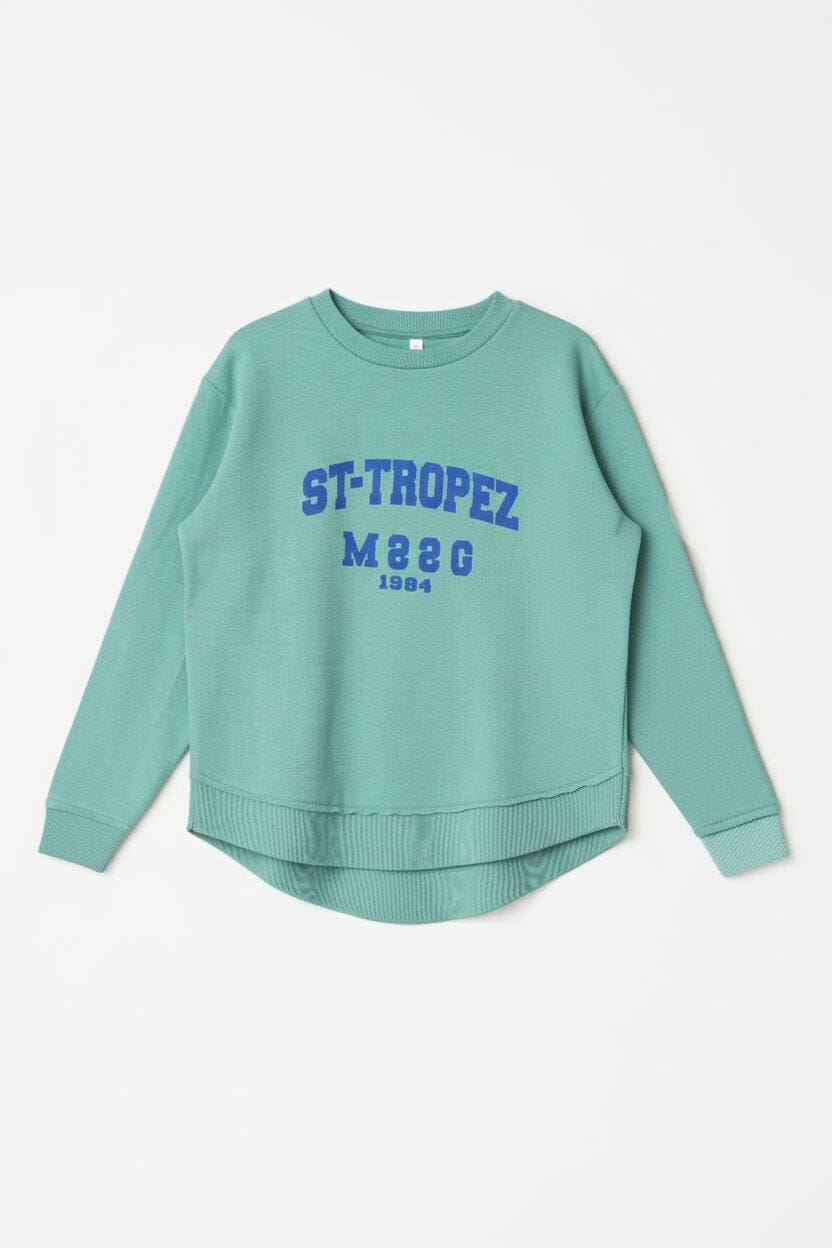 L.A.T Women's Tropez High-Low Hem Minor Fault Sweat Shirt