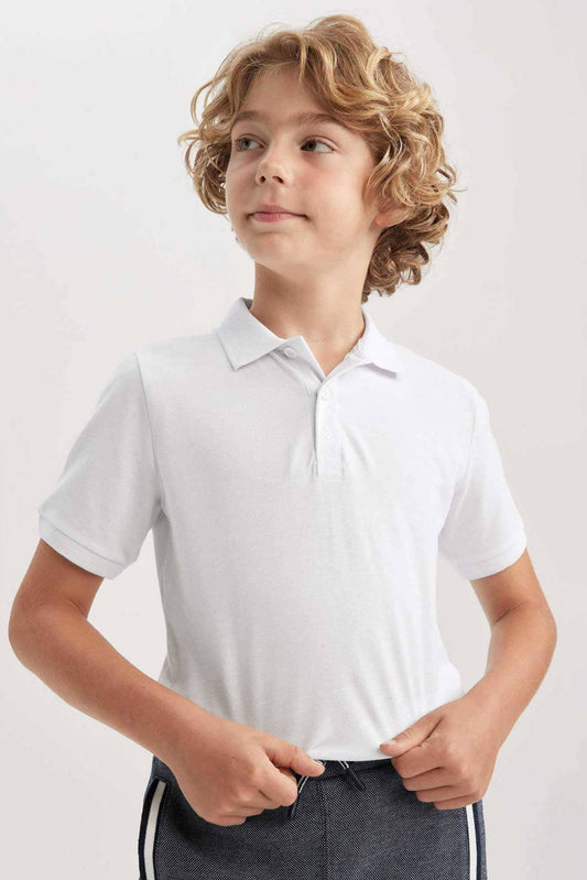 Class Time Boy's Short Sleeve Pique Polo Shirt Boy's Polo Shirt HAS Apparel 