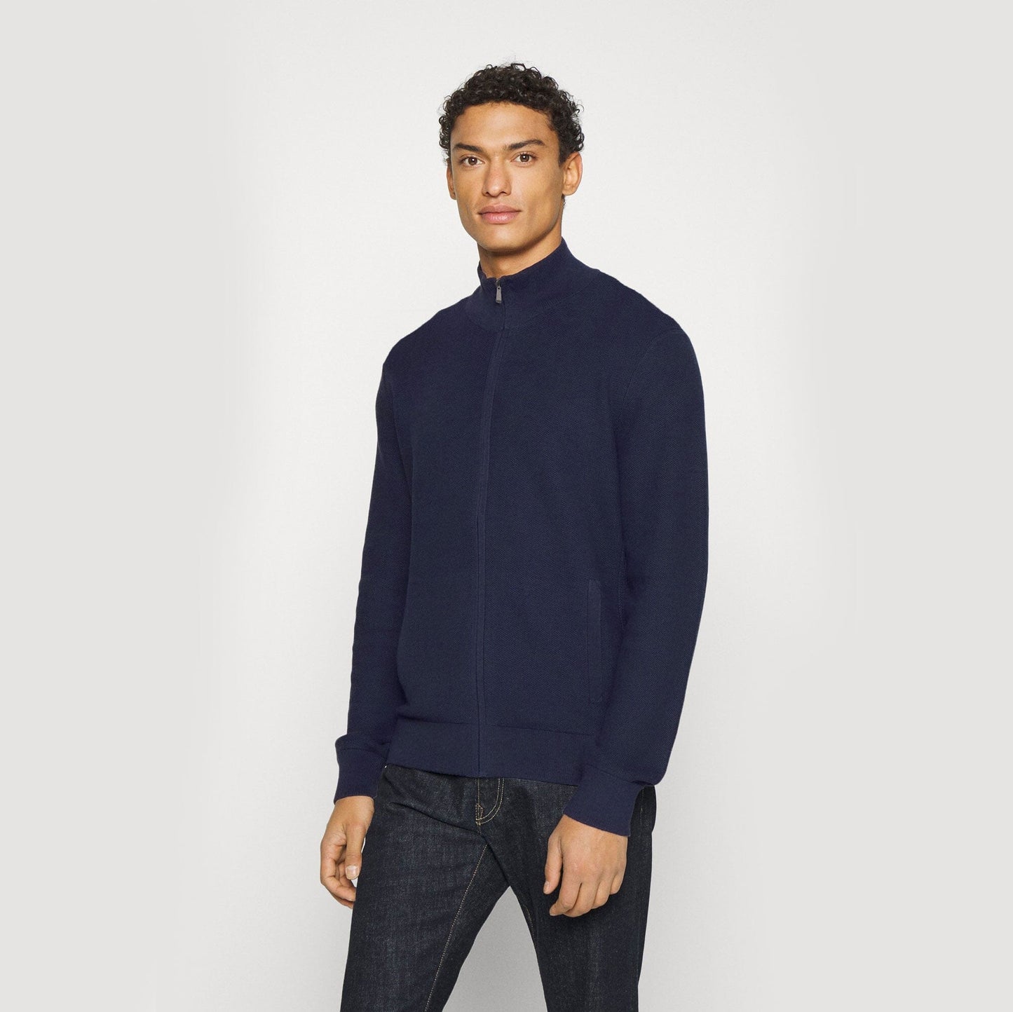 Twenty-4 Men's Classic Long Sleeve Zipper Jacket Men's Jacket First Choice Navy S