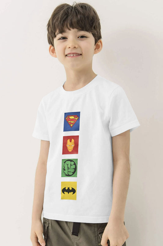 Polo Republica Boy's Marvel Logo Printed Tee Shirt