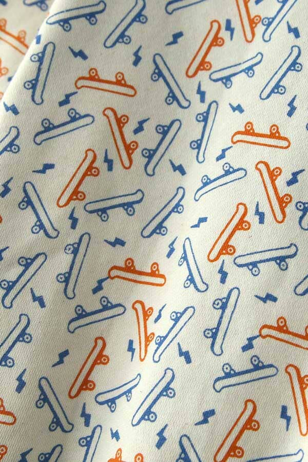 HM Kid's Skate Board Printed Terry Sweat Shirt