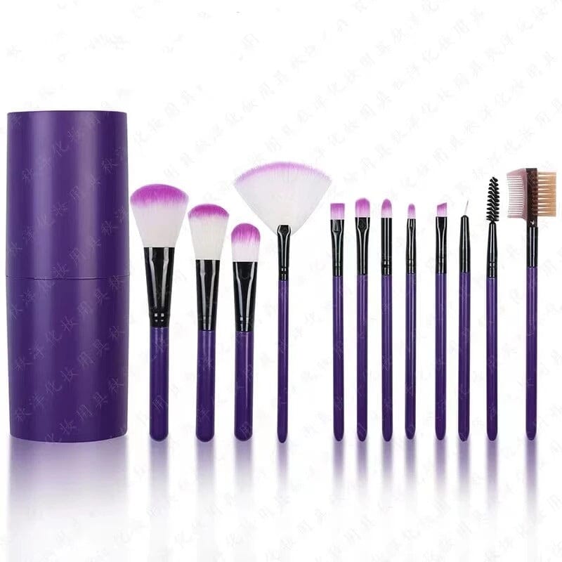 Makeup Brush Set in Tube - 12 Pcs