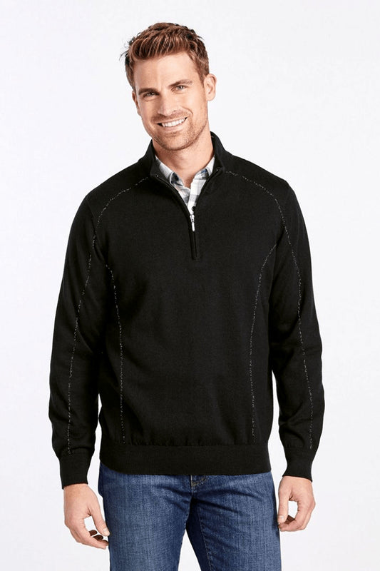 Men's 1/4 Zipper Exquisite Minor Fault Fleece Sweatshirt