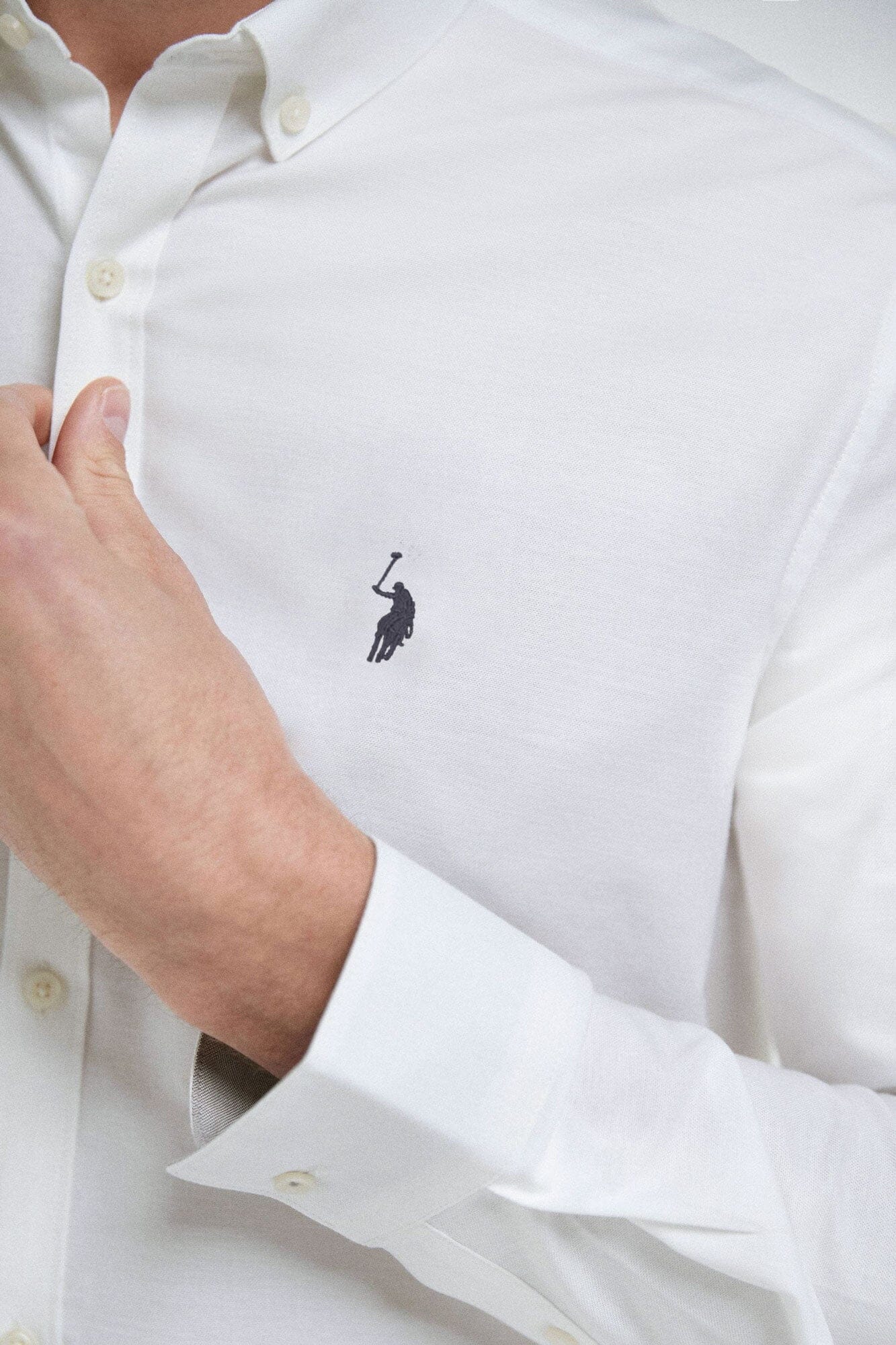 Polo Republica Men's Signature Pony Embroidered Solid Casual Shirt Men's Casual Shirt Polo Republica 