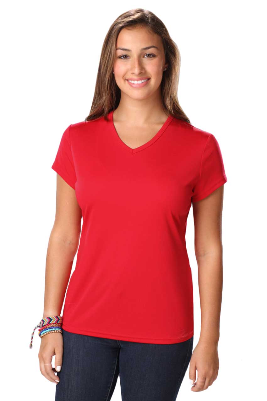 BYD Signature Comfort: Women's Premium Cotton Blend V-Neck Tee