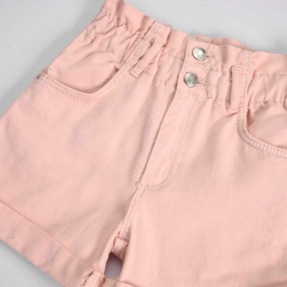 D&Co Girl's Comfortable Elasticated Denim Shorts Girl's Shorts HAS Apparel 