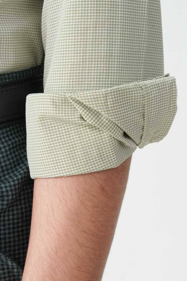 Jamclo Originals Men's Button Down Micro Check Casual Shirt