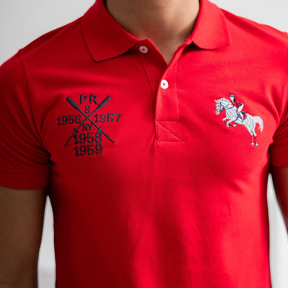 Polo Republica Men's Horse Rider & PR Embroidered Short Sleeve Polo Shirt Men's Polo Shirt Polo Republica 