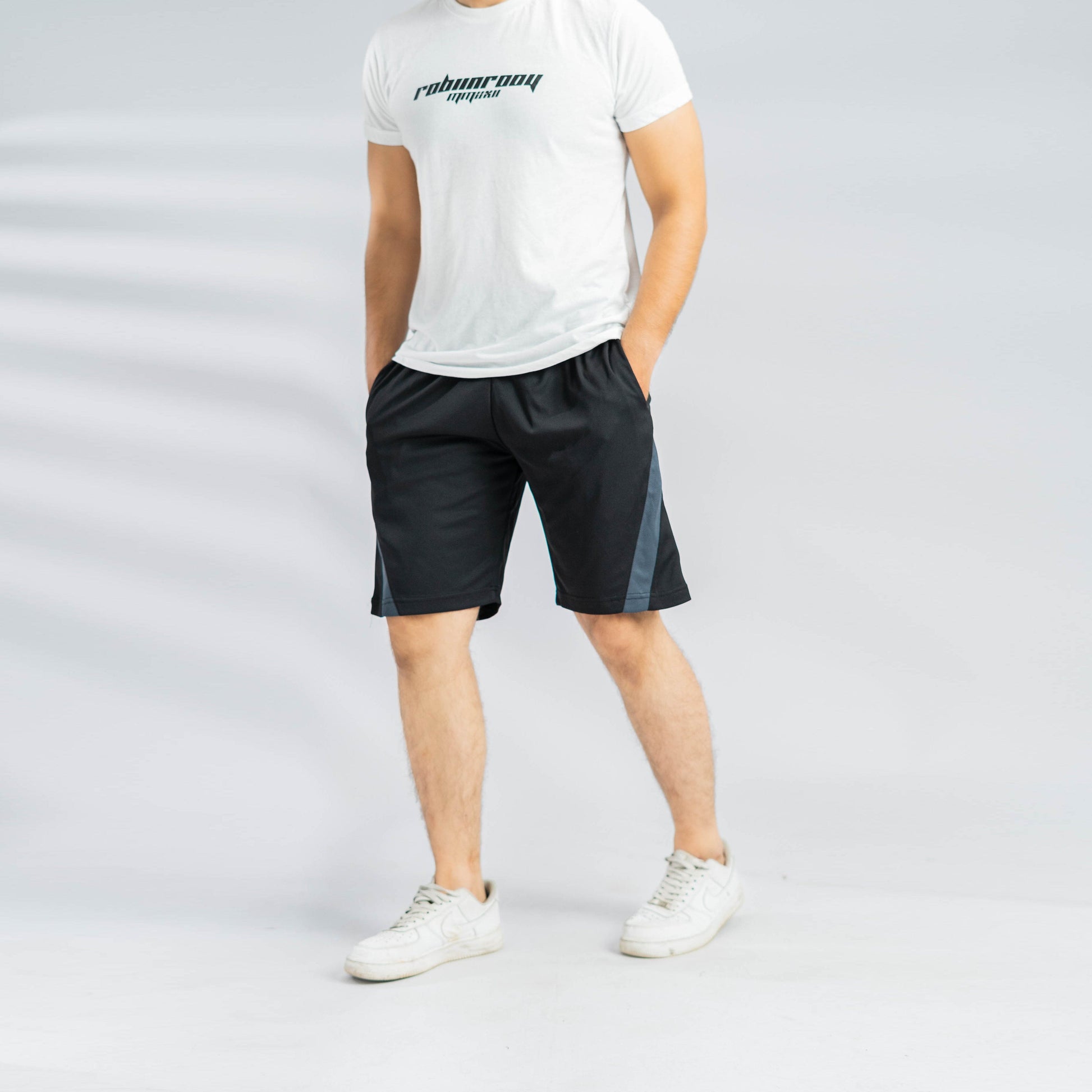 Polo Athletica Men's Activewear Shorts Men's Shorts Polo Republica Black & Charcoal S 
