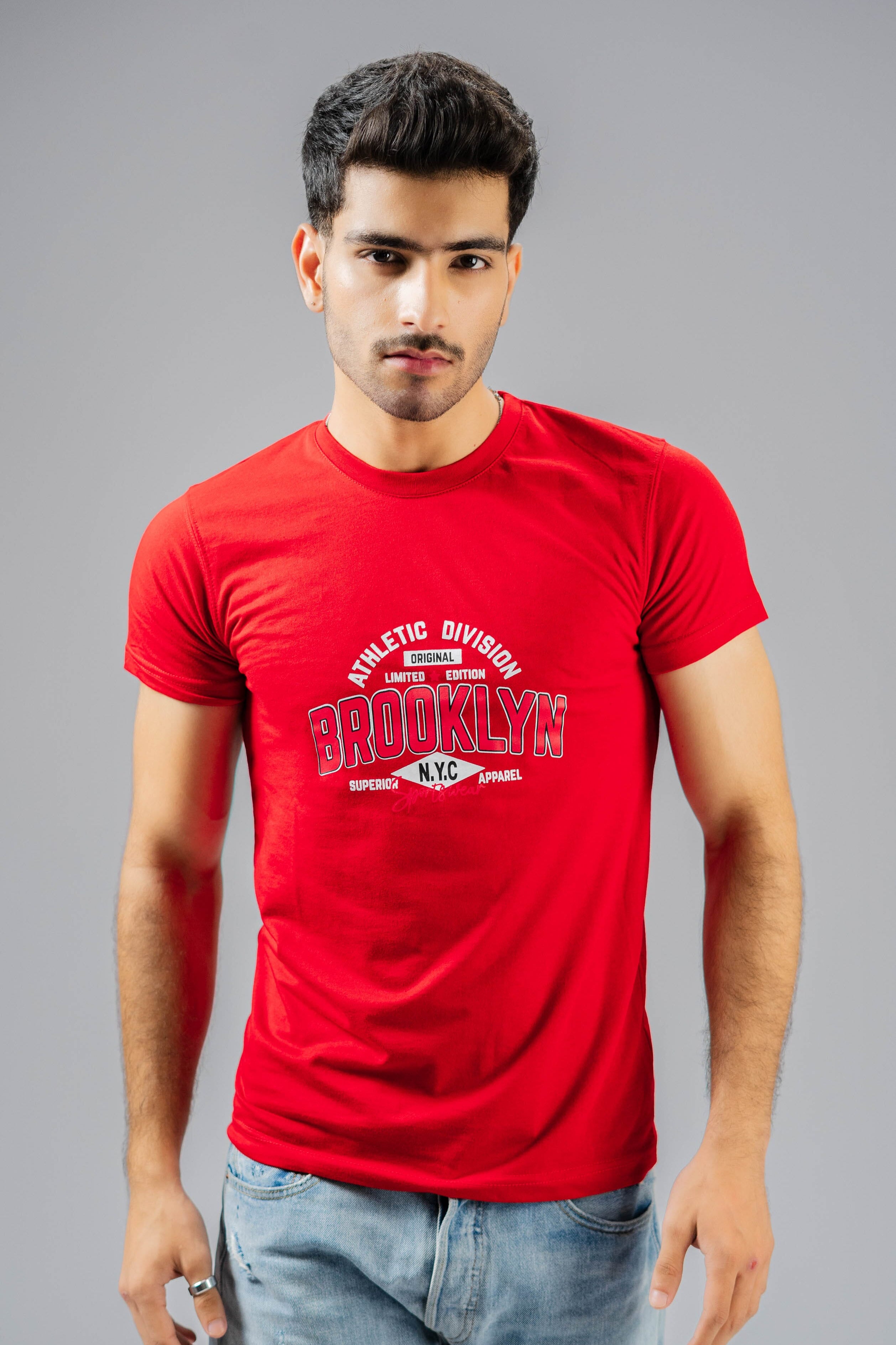 Polo Republica Men's Athletic Division Printed Crew Neck Tee Shirt elo