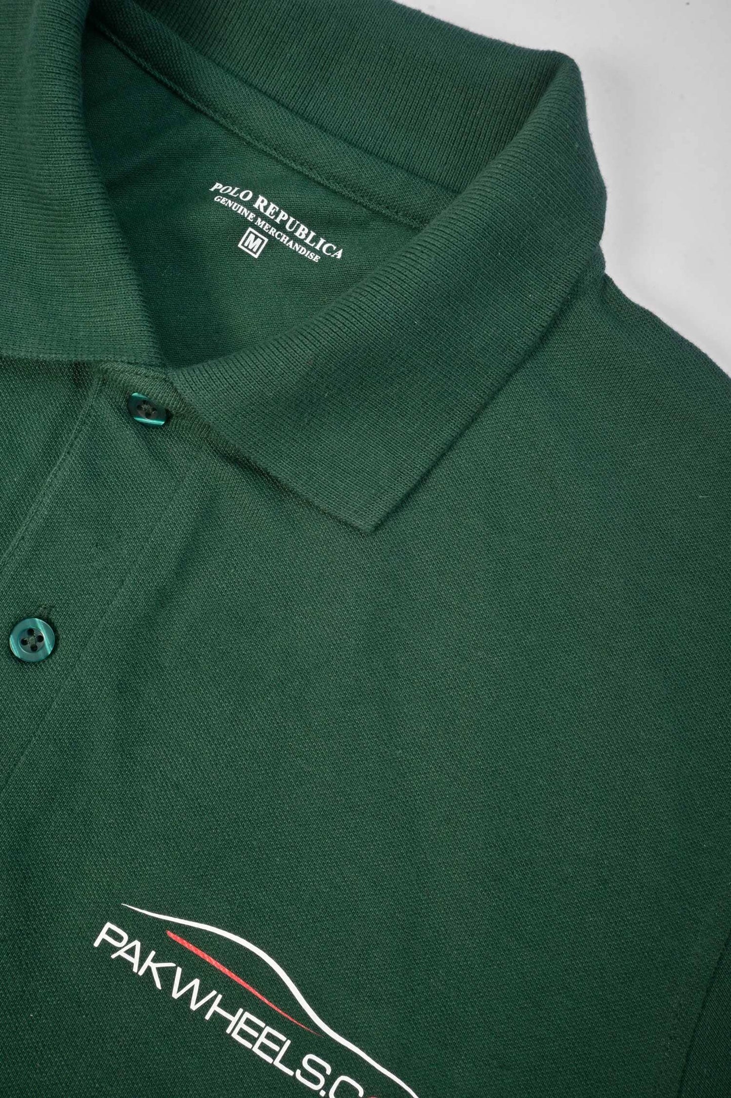 Polo Republica Men's PakWheels YZF Printed Short Sleeve Polo Shirt Men's Polo Shirt Polo Republica