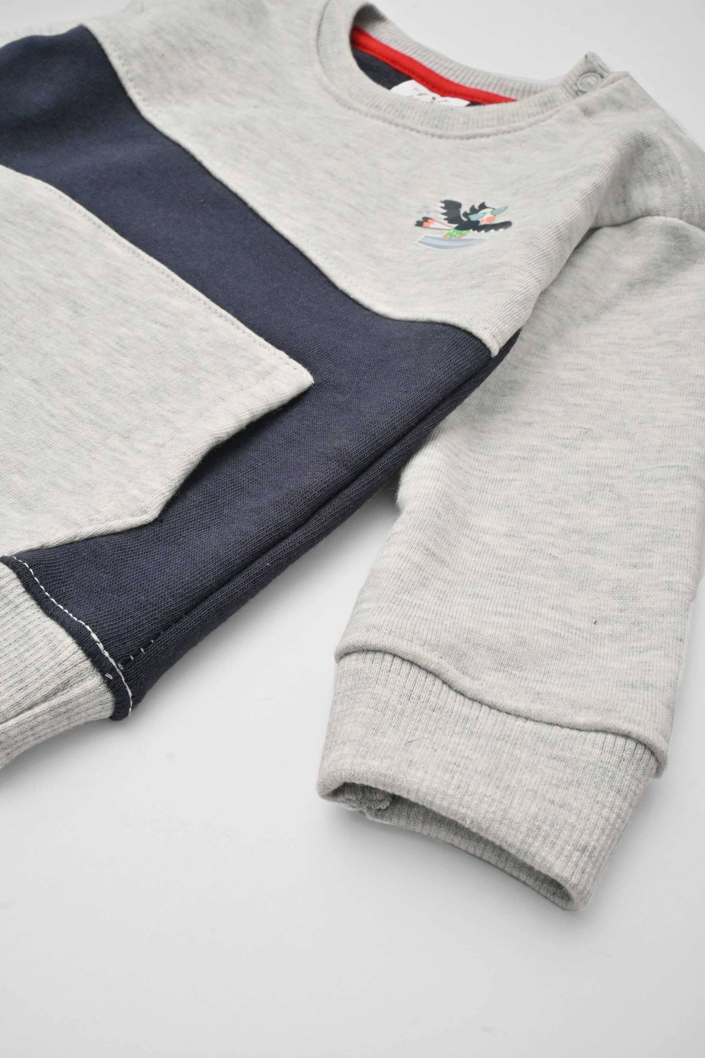 ZY Kid's Contrast Panel Terry Sweat Shirt Kid's Sweat Shirt SNR