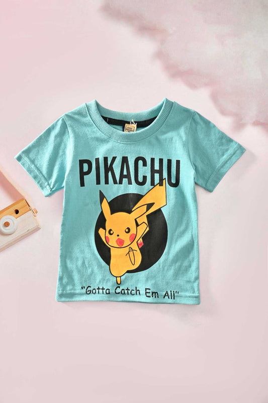 Junior Republic Kid's Pikachu Printed Tee Shirt