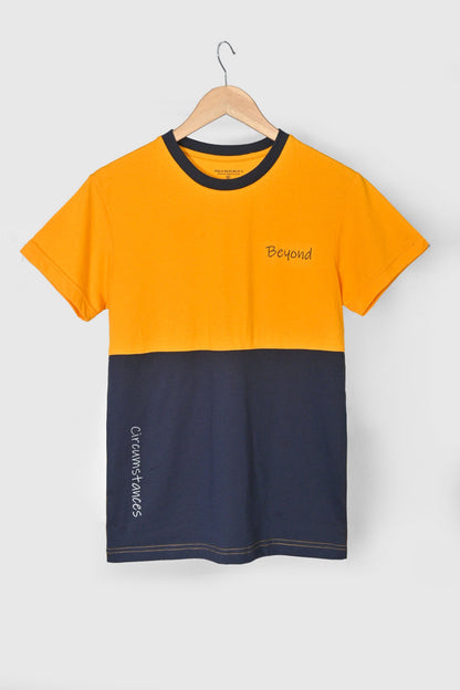 Polo Republica Beyond Circumstances Men's T-Shirt - CEO Collection Yellow & Navy