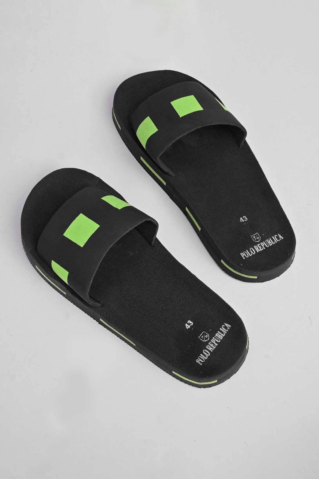 Black Camel Men's Dots Design Soft Slides