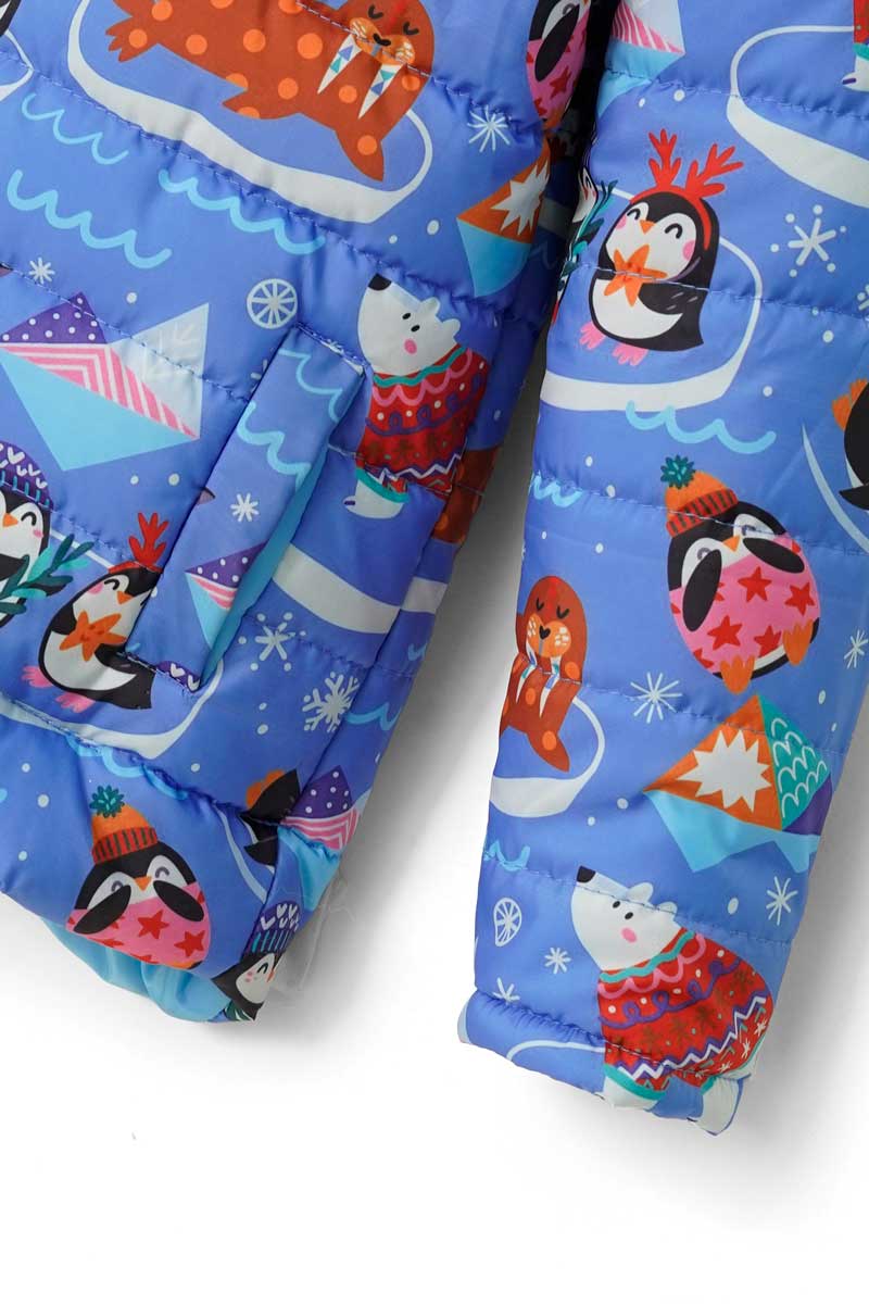 Olive Outfits Kid's Hooded Puffer Jacket