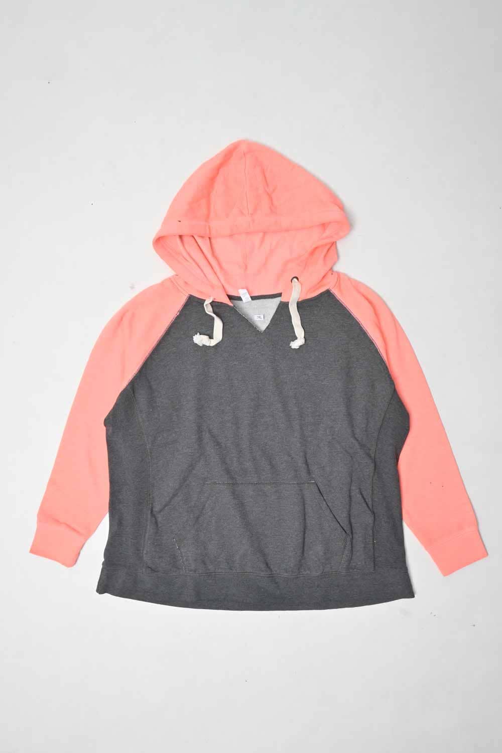 Enza Women's Contrast Design Pullover Minor Fault Hoodie