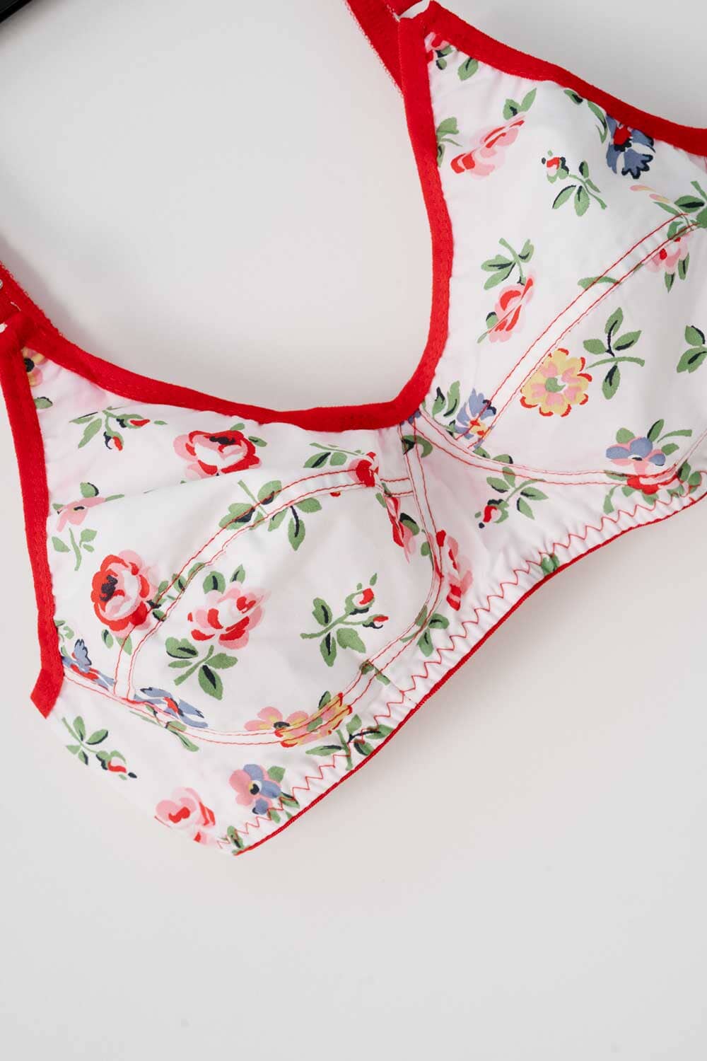 Women's Floral Contrast Cotton Bra