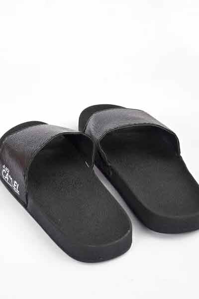 Black Camel Men's Henith Texture Design Printed Design Slides