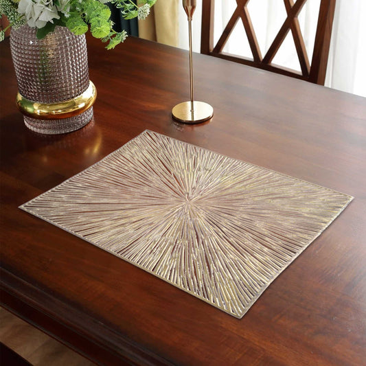 Venus Homes Stylish Table Place Mat - Pack of 6 Table Runner De Artistic Rose Gold 