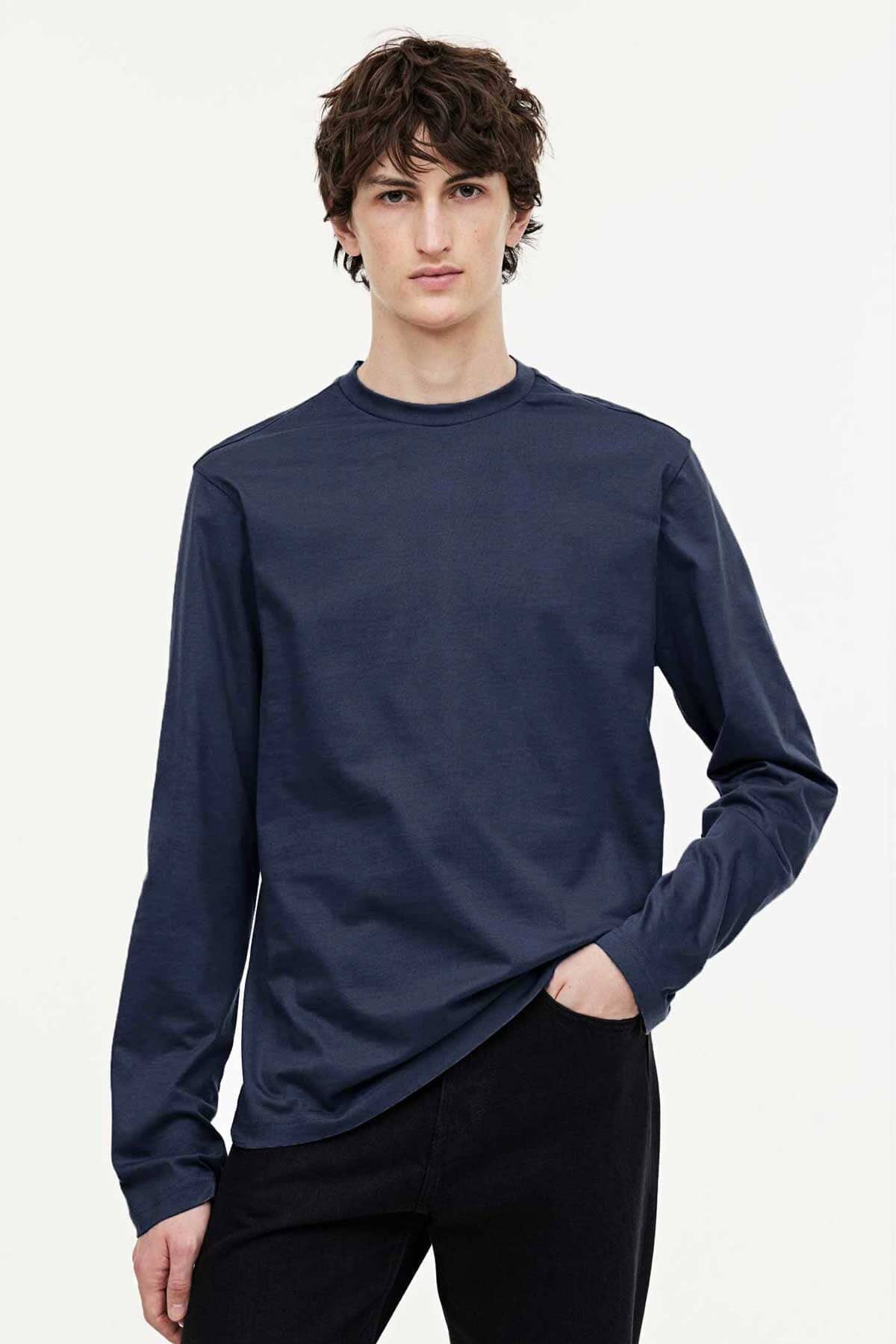 LE Men's Long-Sleeve Crew Neck Tee