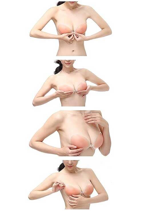 Freebra Women's Stick On Strapless Silicone Bra Women's Lingerie Cash Purchase Kamran Mushtaq