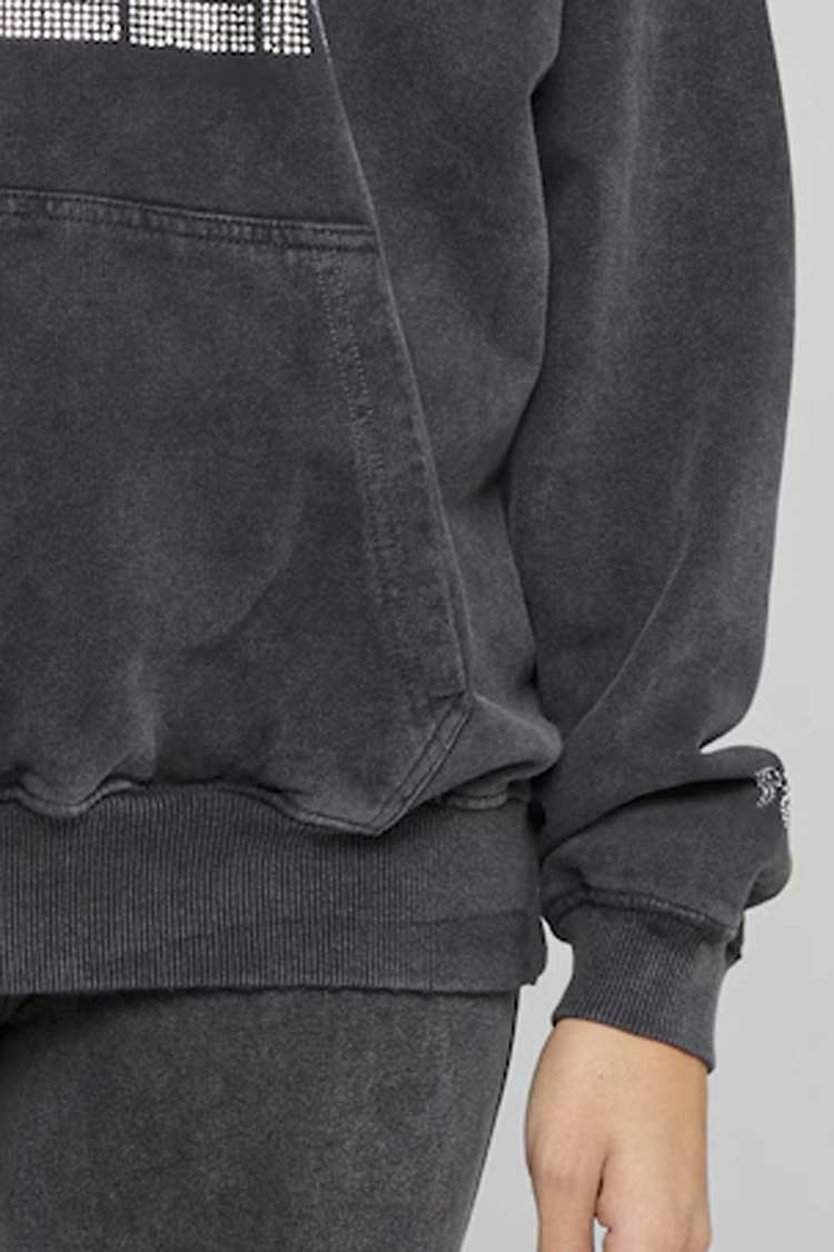 FLC Women's Rhinestone Pullover Hoodie