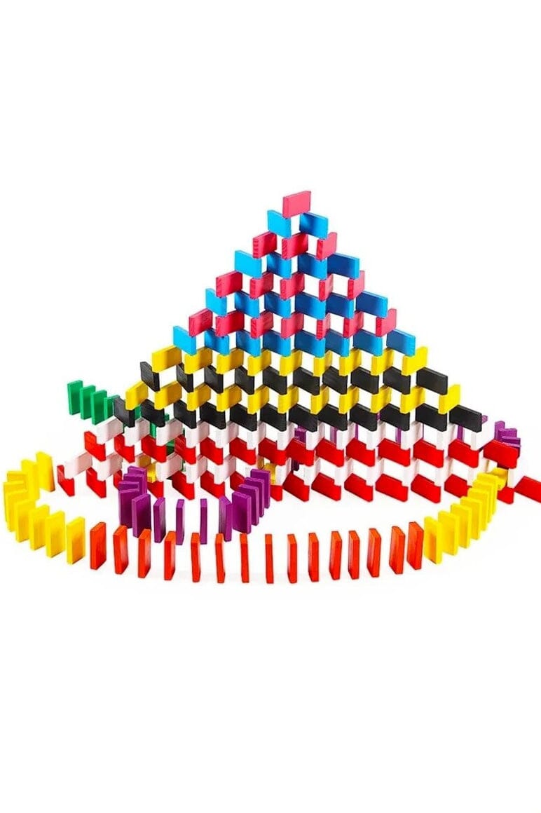Wiss Wooden Kid's Building Stacking Toy - 54 Pcs
