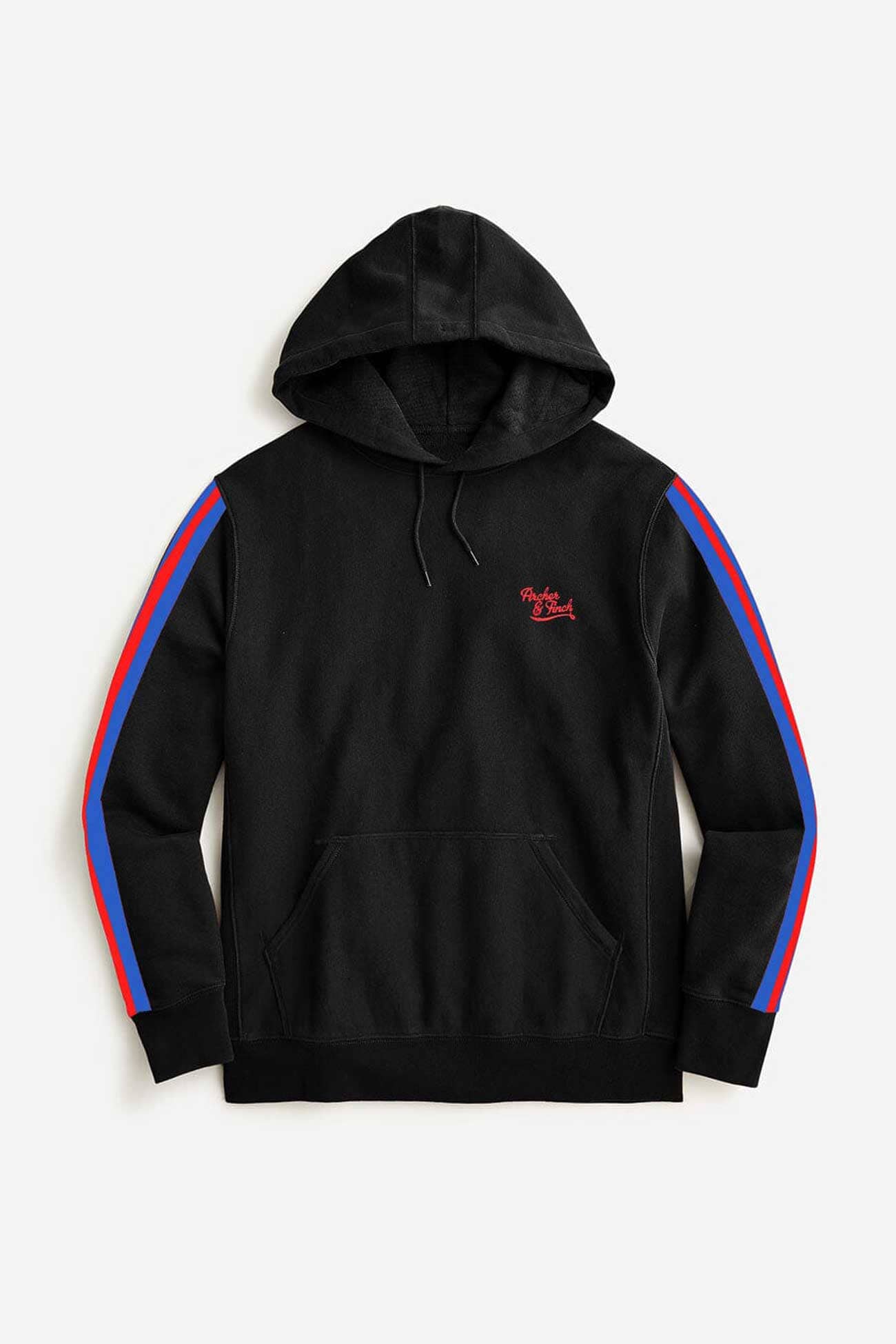 Archer & Finch Men's Reims Logo Embroidered Fleece Pullover Hoodie