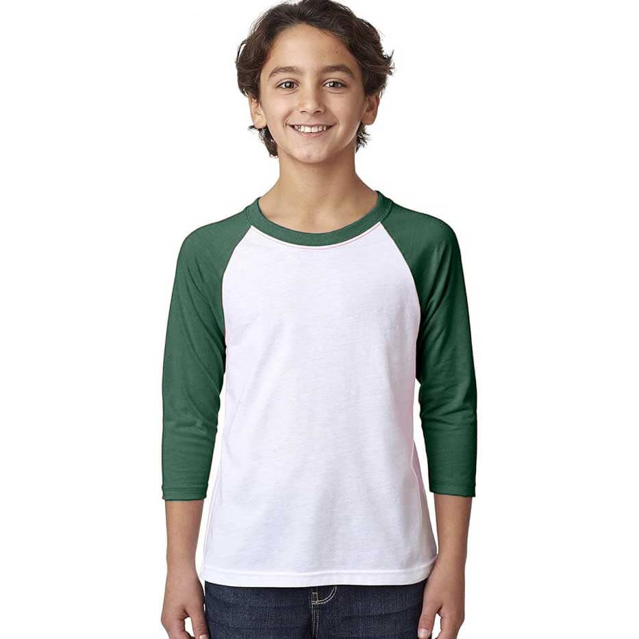 R-Youth Boy's Raglan Sleeve Activewear Tee Shirt